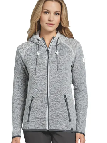 Kjelvik Strickjacke Gloria für Damen, Gr. 44 - Pullover & Strick, atmungsaktive Strickjacke mit Kapuze und durchgehendem Reißverschluss, ideal für jede Jahreszeit und Freizeitaktivitäten.