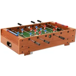 Bandito Mini-Fußballtisch - mobiler Kickertisch für Kinder, kindersichere Teleskopstangen und bruchsichere Spielfiguren, inkl. Bälle