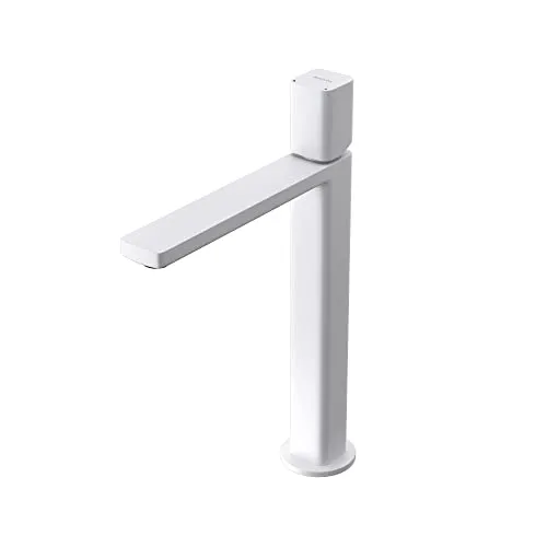 doporro Einhebelmischer Waschbeckenarmatur Weiß 30,9 cm - Touch-On-Wasserhähne für Badezimmerwaschbecken, praktischer Einhandmischer mit antibakterieller Kupferoberfläche für einfache Montage und Pflege.