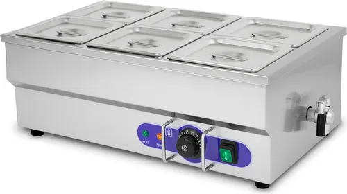 VERTES FD5-BM-6 Elektrischer Speisenwärmer 1500W aus Edelstahl