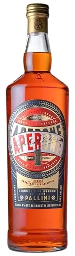 Pallini Aperone Aperitif I 15% Vol. I 1000 ml I Italienischer Aperitif-Likör mit intensivem Orangenaroma I Harmonische Balance aus Süße & Bitterkeit I Ideal als Spritz-Variante oder pur auf Eis