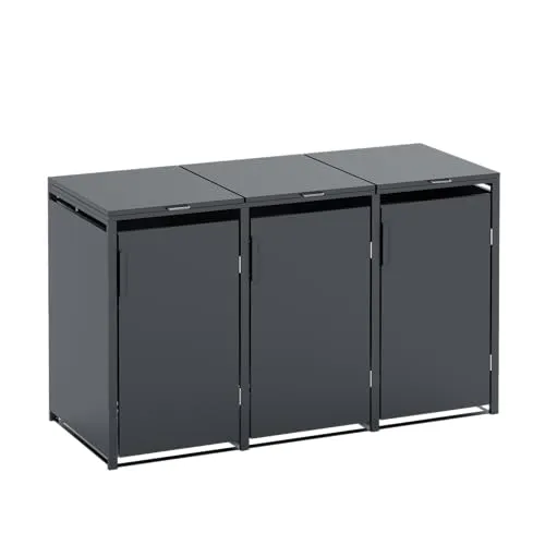 3er Mülltonnenbox für 240L Tonnen von MBOX24