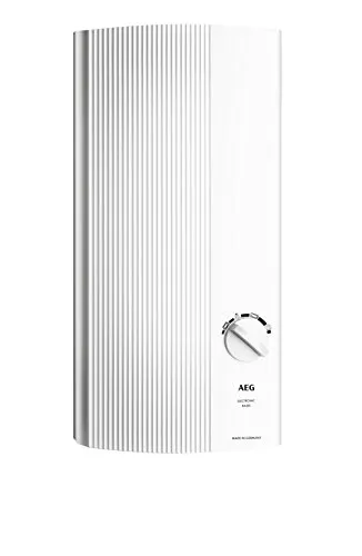 AEG DDLE Basis 27 EEK: A Durchlauferhitzer 27kW - Sonstige Heizsysteme mit hohem Warmwasserkomfort, stufenloser Temperatureinstellung von 30 bis 60 °C und ideal für flexible Nutzung.