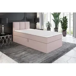 A&J MöbelLand Boxspringbett NASI mit Bettkasten in pink von A&J MöbelLand