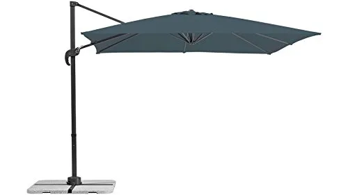 Schneider Sonnenschirm Rhodos Junior, anthrazit, 270 x 270 cm - Sonnenschirm mit UV-Schutz 50+, wasserabstoßend und verrottungsfest. Ideal für Garten oder Terrasse, drehbar und neigbar für optimalen Schatten.