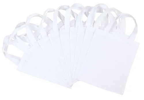Betzold Baumwolltaschen 10 x Stoff-Taschen zum Selbstgestalten Blanko