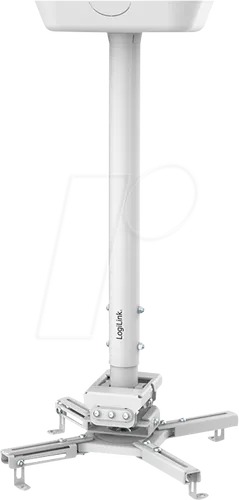 LogiLink BP0157 - Beamerhalterung für Deckenmontage, 35 kg Tragkraft und 360° Drehbarkeit für optimale Betrachtungswinkel