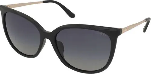Guess Sonnenbrille GU00150-H 01D Schwarz Rauch Damen - Sonnenbrille mit polarisierenden Linsen für optimalen UV-Schutz (UV400) und stilvollem rechteckigen Design, ideal für modische Unisex-Erwachsene.