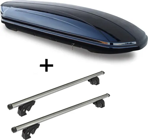 Dachbox MAA580L + Dachträger LION2 für Jeep Grand Cherokee WK/WH 05-10