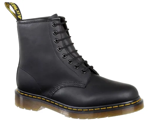 Dr. Martens Herrenstiefel 1460 BLACK GREASY - Wanderschuhe aus strapazierfähigem Smooth Leder, mit Luftkissen-Sohle für optimalen Komfort. Ideal für Abenteuer in der Natur oder im Alltag.