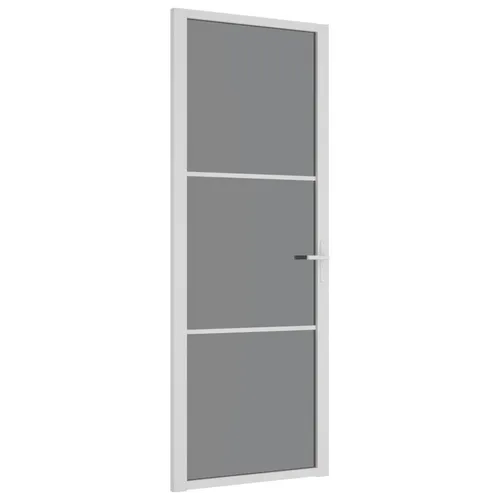 vidaXL Innentür 76x201,5 cm mit ESG-Glas und Aluminiumrahmen - Moderne Innentür für stilvolle Räume! Robustes gehärtetes Glas und stabiler Aluminiumrahmen bieten Langlebigkeit. Dunkles Glas sorgt für Sichtschutz und bringt Licht in dein Zuhause. Einfache Montage mit Anleitung.