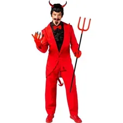 Orlob Kostüm Teufel Fürst der Hölle für Erwachsene rot S/M | S/M
