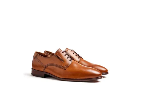 Lloyd Schnürschuh braun 9,5 - Herren-Halbschuhe in Größe 9,5, aus hochwertigem Leder in elegantem Cognac, ideal für stilvolle Anlässe und den täglichen Gebrauch.