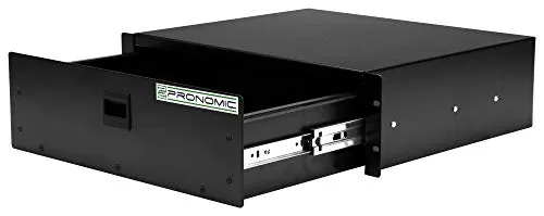 Pronomic RD-103 Rackschublade 3 HE - Robuste Stahlblech-Ausführung - PA Koffer & Racks - Ideal für 19