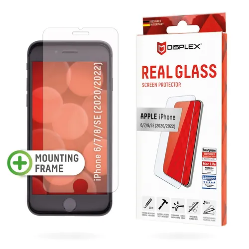 DISPLEX Panzerglas (10H, 2D) für Apple iPhone 6/7/8/SE (2020/2022)