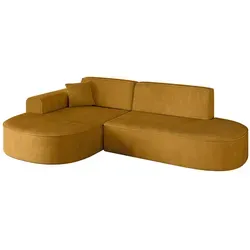 Altdecor Ecksofa Gelb 3-Sitzer L-Form mit Ottomane in gelb von ALTDECOR