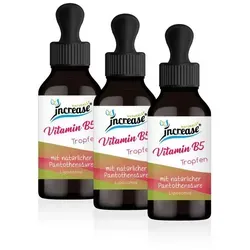 Nimm 3, zahl 2 Aktion Liposomale Vitamin B5 Tropfen hochdosiert - 500mg Vitamin B5 (Pantothensäure) pro Tag (45.000mg Vitamin B5 in 3 Flaschen)