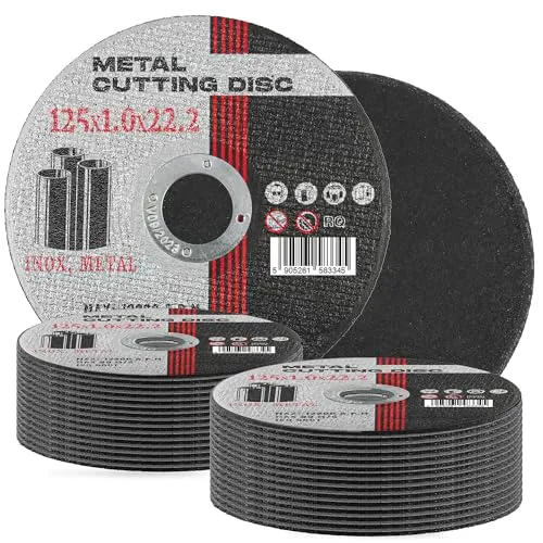 25x Trennscheiben Schneidscheiben 125mm x 22,2 x 1,0 mm Metall Stahl Edelstahl INOX Blech Winkelschleifer Elektrowerkzeuge Dünn Trennscheibe Flexscheiben