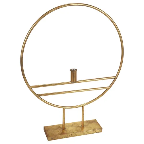 Dekoring Kerzenständer Metall Gold Ø44,5cm - Christbaum- & Feiertagsschmuck, eleganter Kerzenständer für festliche Tischdekoration bei Weihnachten und Hochzeiten.