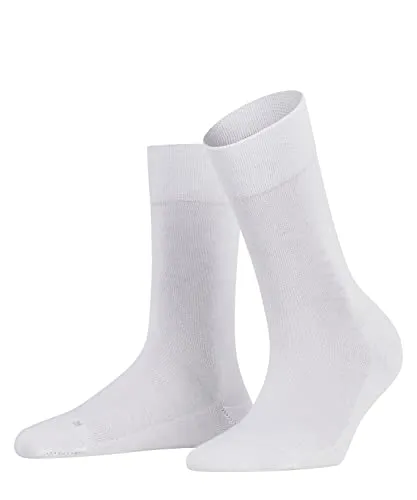 FALKE Damen Socken Sensitive London W So Baumwolle mit Komfortbund 1 Paar, Weiß White 2000, 35-38