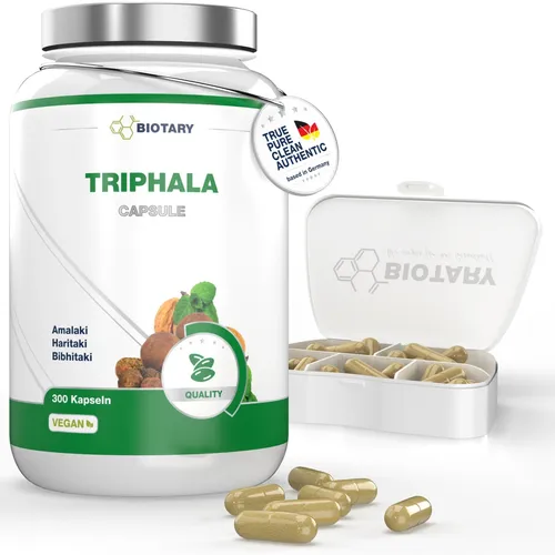 Triphala 300 Kapseln a 750mg, 5 Monatsvorrat, INCLUSIVE KAPSELBOX