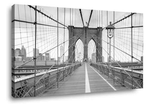 Visario Leinwandbild 120 x 80 cm 5026 Düne Fensterblick Strand Meer Natur Panorama Bild auf Leinwand Wandbild Kunstdruck Wohnzimmer Schlafzimmer Dekoration modern fertig aufgespannt auf Holzrahmen