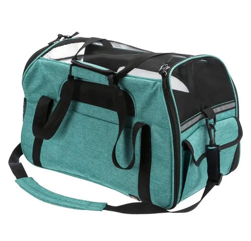Trixie Tasche Madison 28884 - Transportbox für Haustiere - Robuste Transportbox in Grün, ideal für sichere Reisen mit Ihrem Haustier. Maße: 19x28x42 cm, aus langlebigem Kunststoff.
