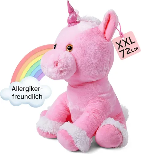 MONZANA® XL Plüschtier Einhorn für Kinder