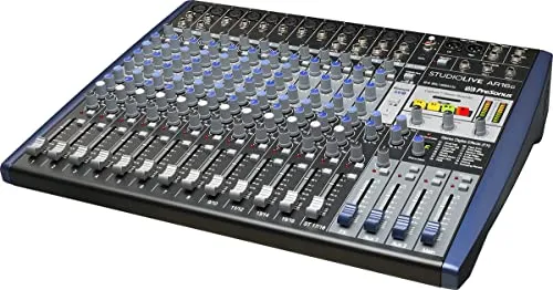 PreSonus StudioLive AR16c - Vielseitiger Analog-Mixer und Audio-Interface - Mischpult mit 18 Kanälen, USB-C und SD-Recorder, ideal für hochwertige Live- und Studioaufnahmen.
