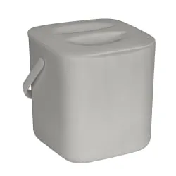 Wenko-Wenselaar GmbH & Co. KG WENKO Conny Abfallsammler Komposteimer 3 Liter, Kunststoff, grau, Für Küchenabfälle mit herausnehmbarem Sieb, geruchsdichtem Deckel und Tragegriff, 1 Stück, Maße (L x B x H): 18 cm x 19 cm x 18 cm 54905100