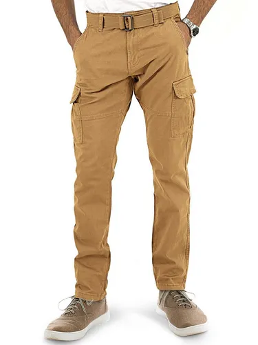 Indicode Cargohose William, Amber - Perfekt für Outdoor-Abenteuer - Wanderhosen aus 98% Baumwolle und 2% Elasthan, pflegeleicht und elastisch für höchsten Komfort bei jeder Aktivität.