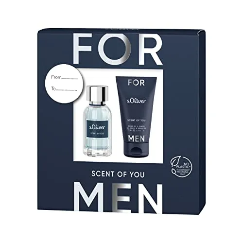 s.Oliver® Scent Of You Men | Geschenkset - aromatisch - lebhaft - maskulin - für besondere Momente | Eau de Toilette 30ml & Duschgel 75ml