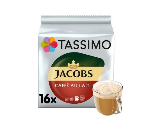 TASSIMO Kaffee, Tassimo Jacobs Café au lait classico Kaffee und Milch 16 T Discs 184g