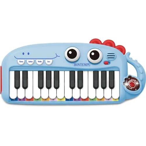 Bontempi | PlayKeys: 24-Tasten-Spielzeug für kleine Musiker, Blau, 300x140x40 mm
