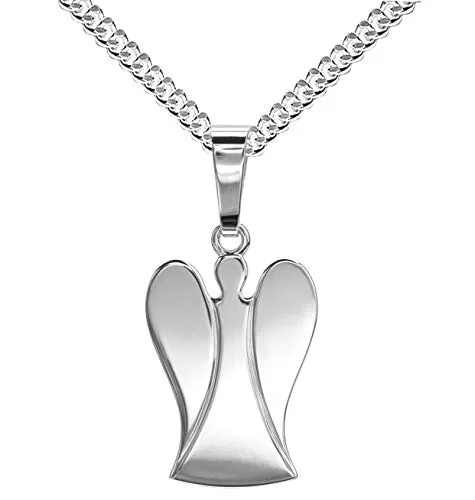 JEVELION Schutz-Engel-Anhänger 925 Silber für Damen Mit Kette 45 cm