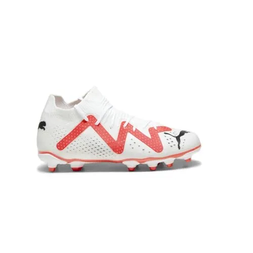 Puma FUTURE MATCH FG/AG Jr - Weiß - 10,5 - Fußballschuhe für Jugendliche mit FUZIONFIT360-Obermaterial für optimale Passform und Flexibilität. Ideal für explosive Bewegungen und kreative Spielzüge auf festem Boden und Kunstrasen.