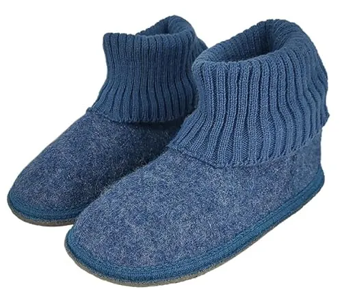 Beck Hygge Hüttenschuhe - Klassische Hüttenschuhe aus 100% Schurwolle, atmungsaktiv und ohne Zwischennaht. Die rutschfeste Sohle sorgt für sicheren Halt und Komfort zu Hause.