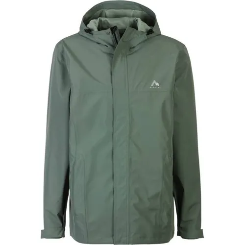 McKINLEY Regenjacke Carlide II M GREEN DARK - Funktionsjacke mit AQUAMAX Technologie (Wassersäule: 10.000 mm) für optimalen Schutz vor Wind und Regen, hohe Atmungsaktivität und praktischer Packbarkeit für unterwegs.