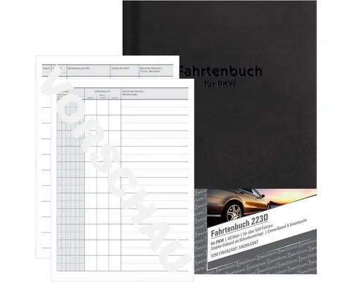 Avery Zweckform Fahrtenbuch A5 hoch mit Ausfüllhilfe - Praktisches Fahrtenbuch A5 mit 48 Blatt zur einfachen Dokumentation privater und geschäftlicher Fahrten. Ideal für die steuerliche Abrechnung und zur Übersicht von bis zu 800 Fahrten, inklusive hilfreicher Ausfüllhilfe.