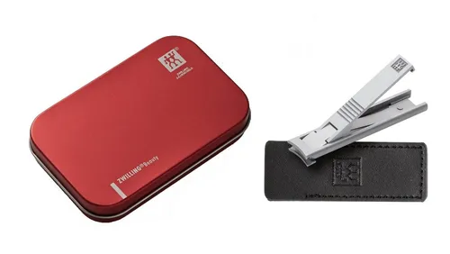 Zwilling TWIN® S Nagelknipser - Hochwertiger Nagelknipser aus rostfreiem Edelstahl mit starker Hebelwirkung für präzise Ergebnisse. Inklusive Lederhülle und Alubox – ideal für perfekte Nagelpflege unterwegs.