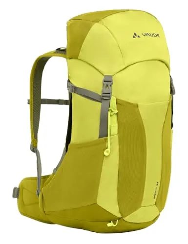 Vaude Brenta 24 Wanderrucksack - Gelb, 24 l - Kompakter Wanderrucksack mit 24 l Volumen, ideal für Wanderungen. Ausgestattet mit Regenhülle und Trinksystem-Kompatibilität. PFC/PFAS-frei und umweltfreundlich verarbeitet.