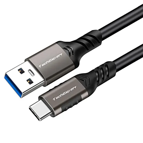 TechExpert Kabel USB A auf USB C 3.2 Gen2 max. Geschwindigkeit 10 Gbit/s Aufladung bis zu 60 W 20 V/3 A 1 Meter