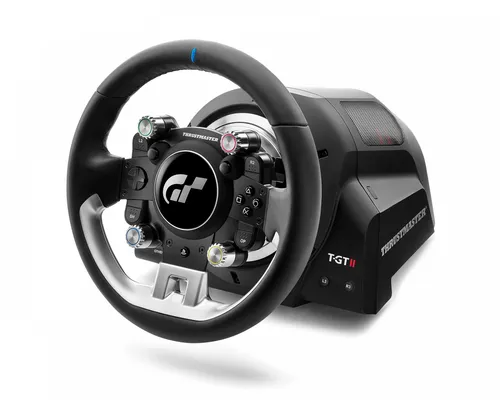 Thrustmaster T-GT II Pack - Offizielles PlayStation 5 Lenkrad mit 25 Aktionstasten, hochreaktives Force Feedback und langlebige Qualität für Gran Turismo und PC