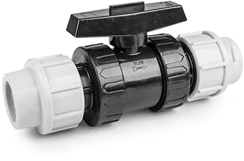 Kugelhahn für PE-Rohr 32 x 32mm PP-Fitting Verschraubung