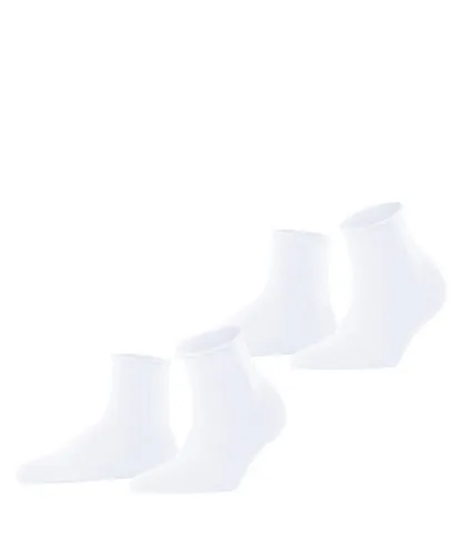Esprit Kurzsocken Basic Pure (2 Paar) unifarbenes Basic-Design, Rollbündchen
