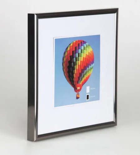 IDEAL TREND Bilderrahmen Bilderrahmen mit Klarglas quadratisch fotorahmen Kunststoff Posterrahm, für 1 Bilder (1 St)