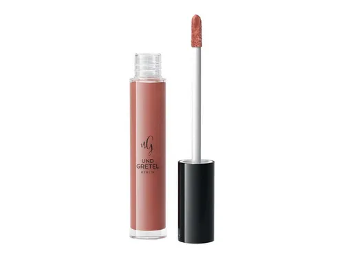 UND GRETEL KUS Liquid Lipstick 2.5 ml - Shell Pink & Brown Ruby - Lippenstifte in Soft Mauve und geheimnisvollem Rubinrot, perfekt für jeden Anlass. Die buttrige Textur sorgt für ein angenehmes Tragegefühl und ein soft-shiny Finish.