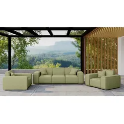 Gartenmöbel-Set SUMMER 3-1-1 wetterfester Stoff NXL Lima - Grün