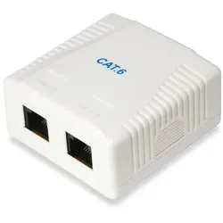 Equip 2-Port Cat.6 Aufputzgehäuse