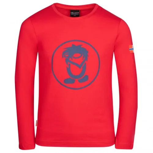 Trollkids Kids Troll Longsleeve Gr. 92 in Rot - Bequemes Longsleeve in Rot für Kinder, Größe 92. Ideal für Outdoor-Aktivitäten mit PFC- und PFAS-freiem Material und UV-Schutz. Perfekt für kleine Abenteurer!